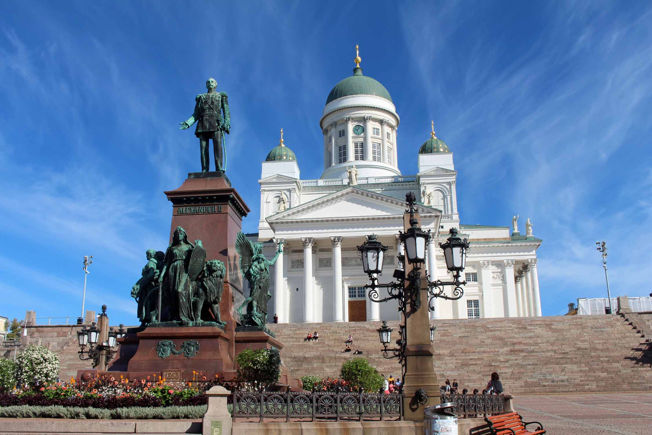 Helsinki, statue Alexandre II