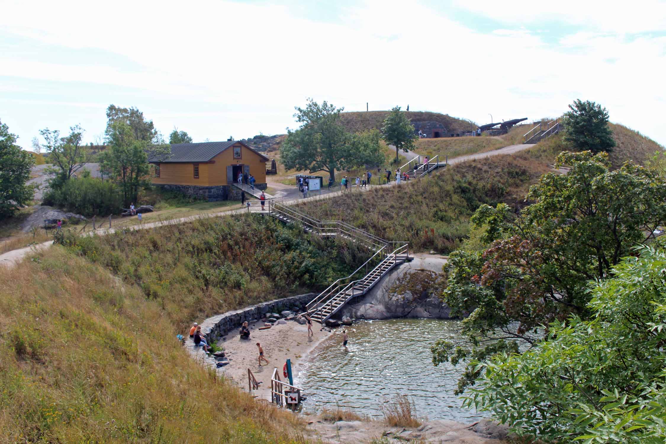 Helsinki, Suomenlinna, plage