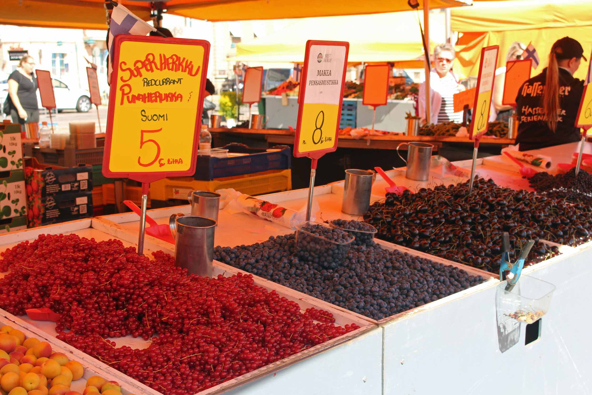Helsinki, fruits, marché