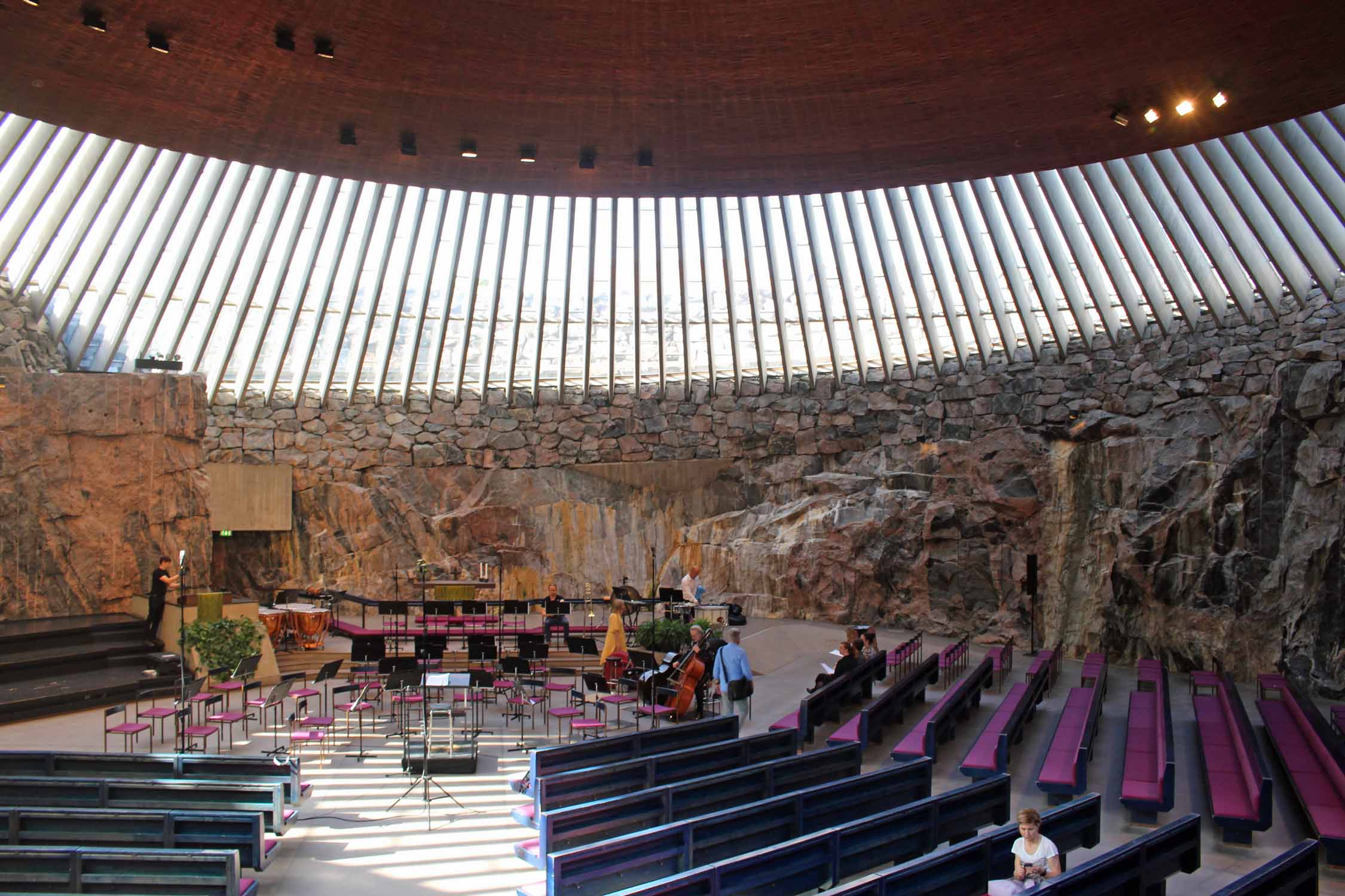 Helsinki, église souterraine Temppeliaukio