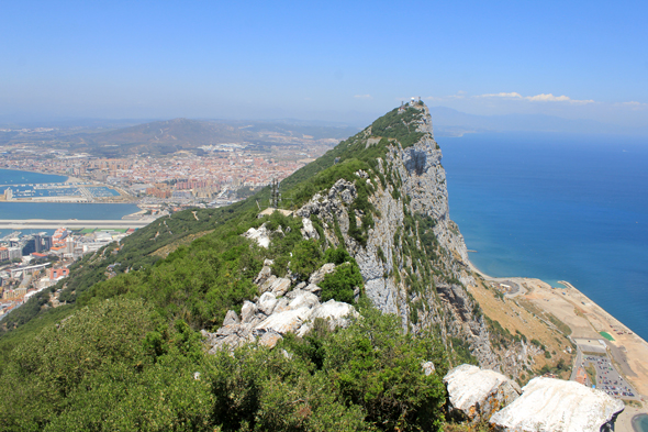 Gibraltar, Rock gun battery, point culminant