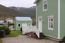 Islande, Seydisfj&ouml;rdur, maison verte
