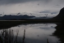 Islande, Vatnaj&ouml;kull, paysage nuit