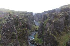 Islande, canyon de Fjarod&aacute;rglj&uacute;fur, paysage