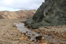 Islande, Landmannalaugar, rivi&egrave;re, rochers