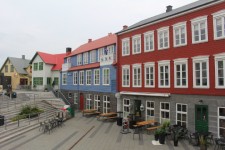Islande, Selfoss, maisons color&eacute;es