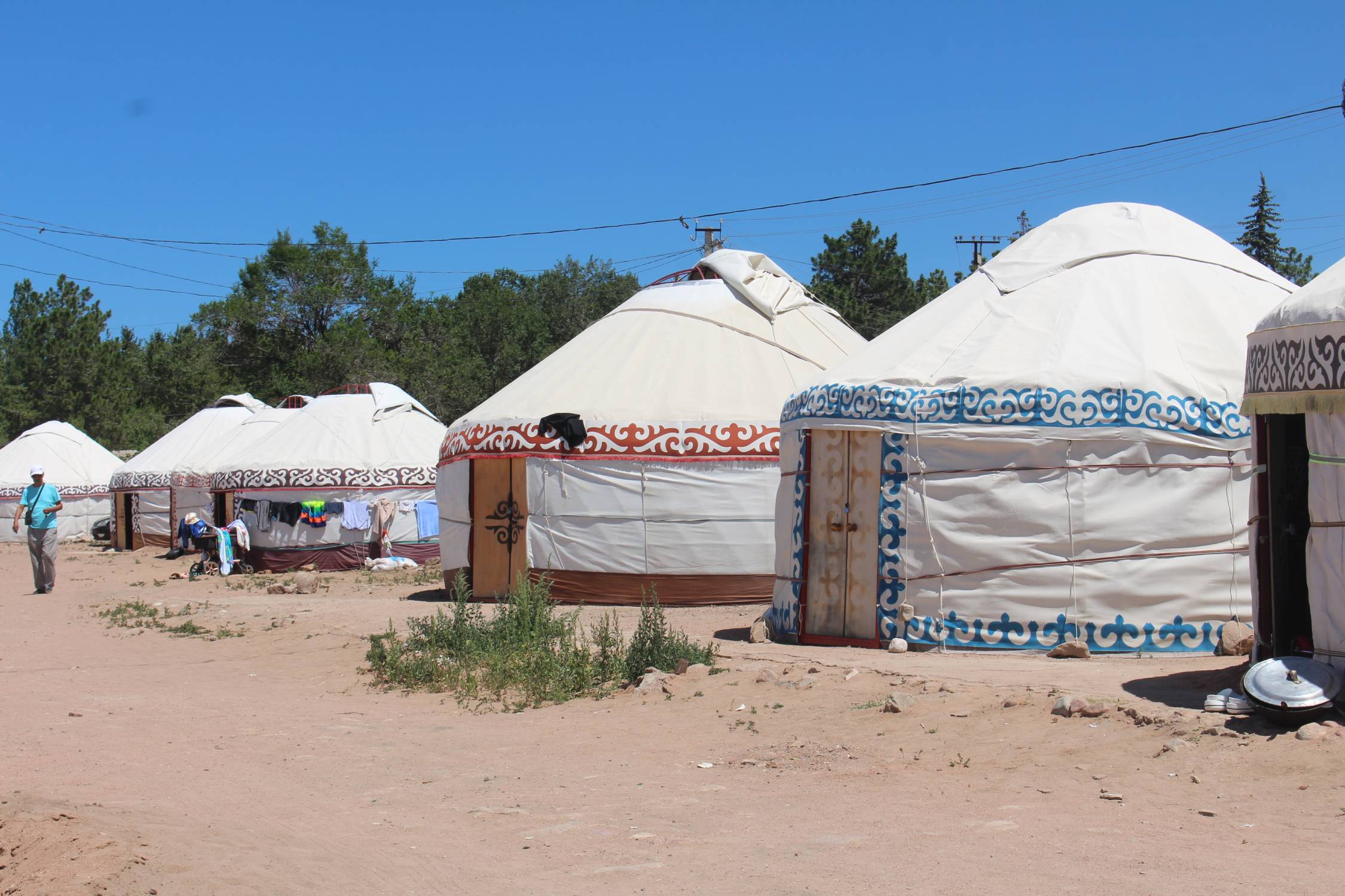 Bokonbaevo, yourtes de plage