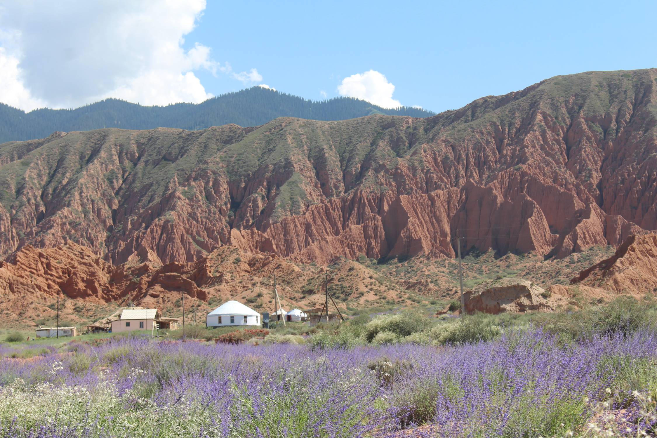Issyk-Koul, canyon Mars, yourtes