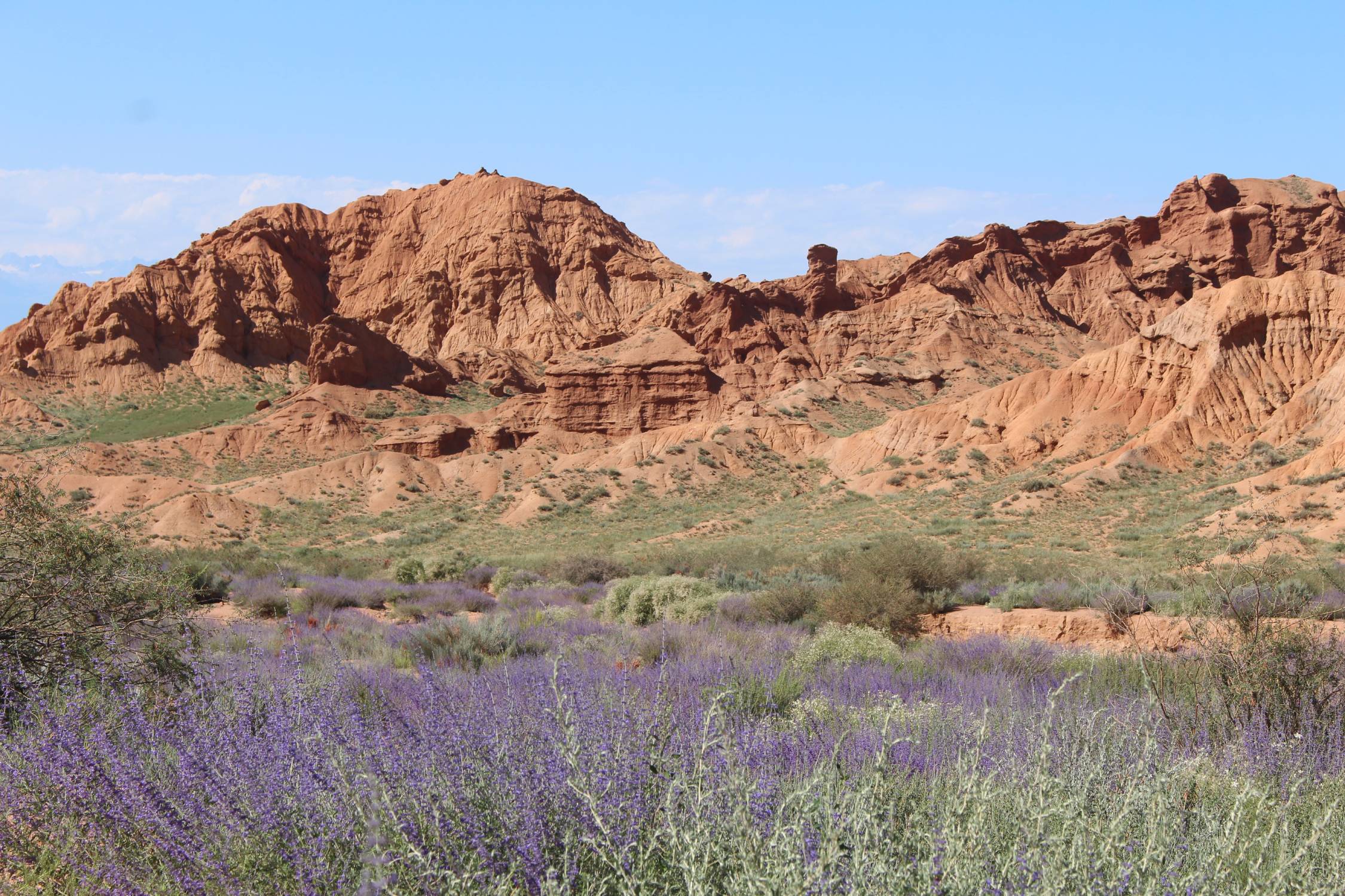 Issyk-Koul, canyon Mars, aster, paysage