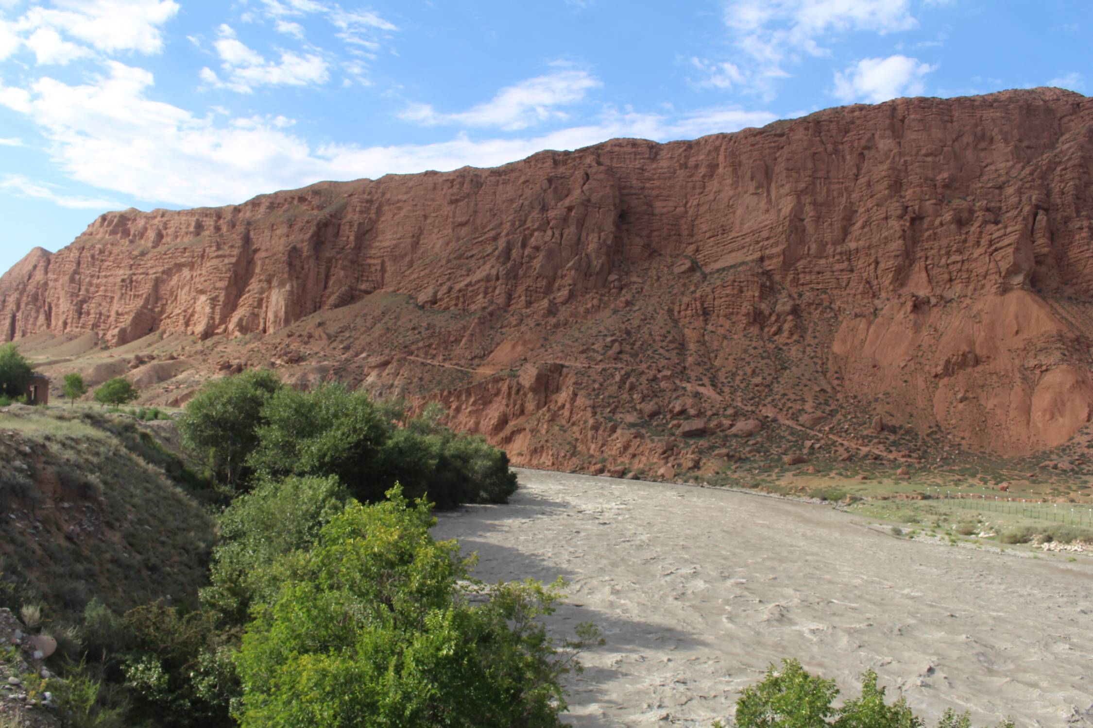 Naryn, rivi&egrave;re, paysage