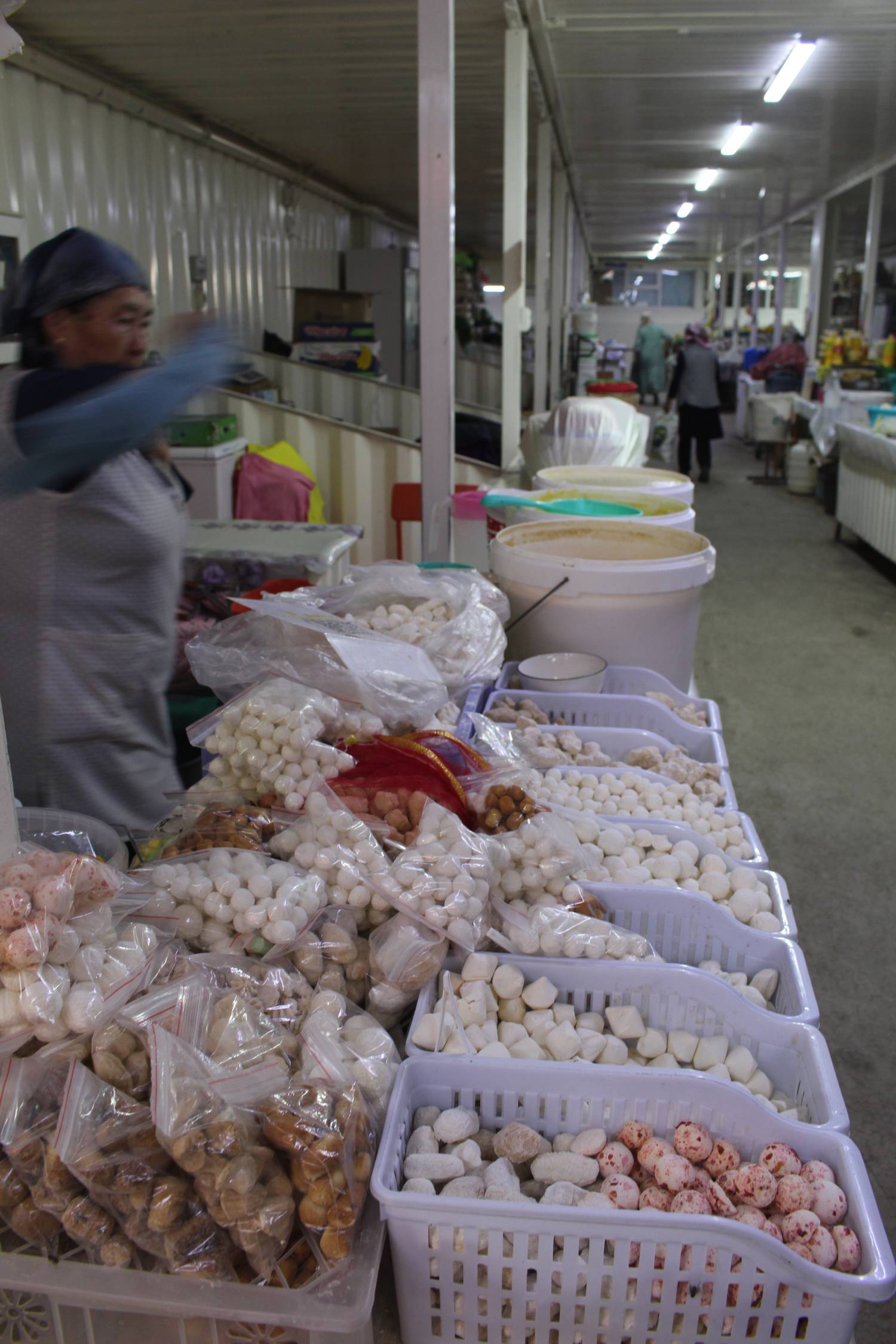 Naryn, bazar, fromages