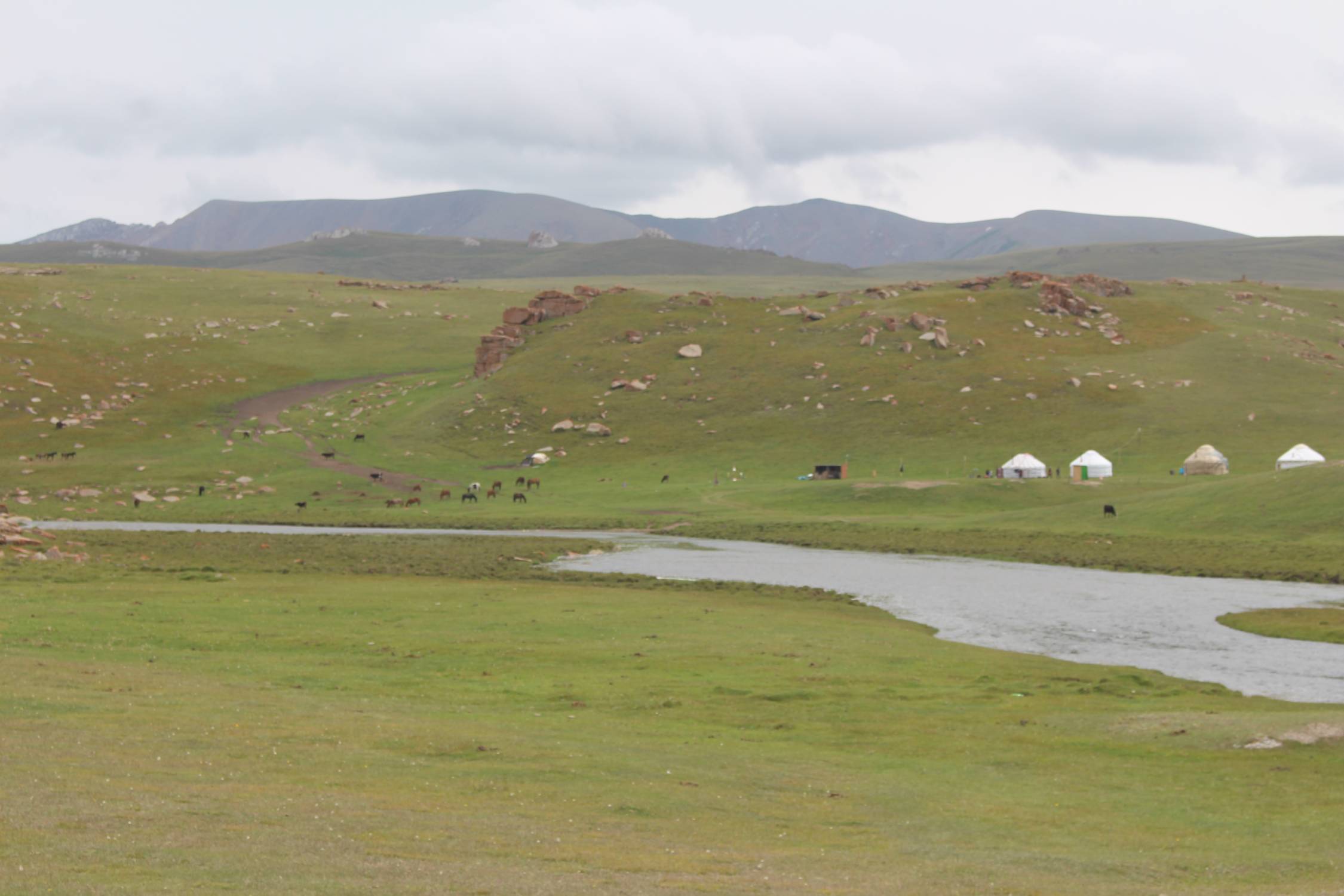 Lac Son-Koul, rivi&egrave;re, yourtes