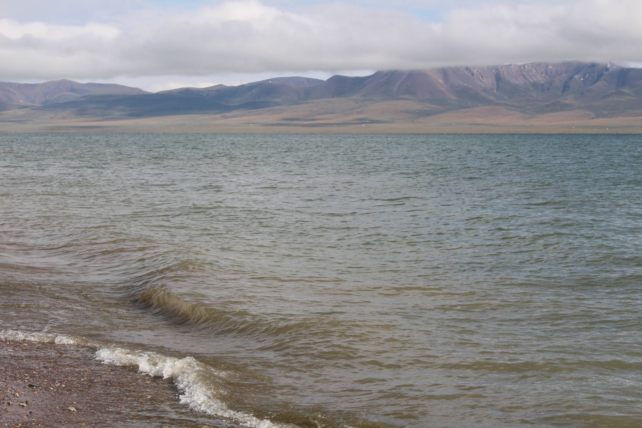 Lac Son-Koul, vagues