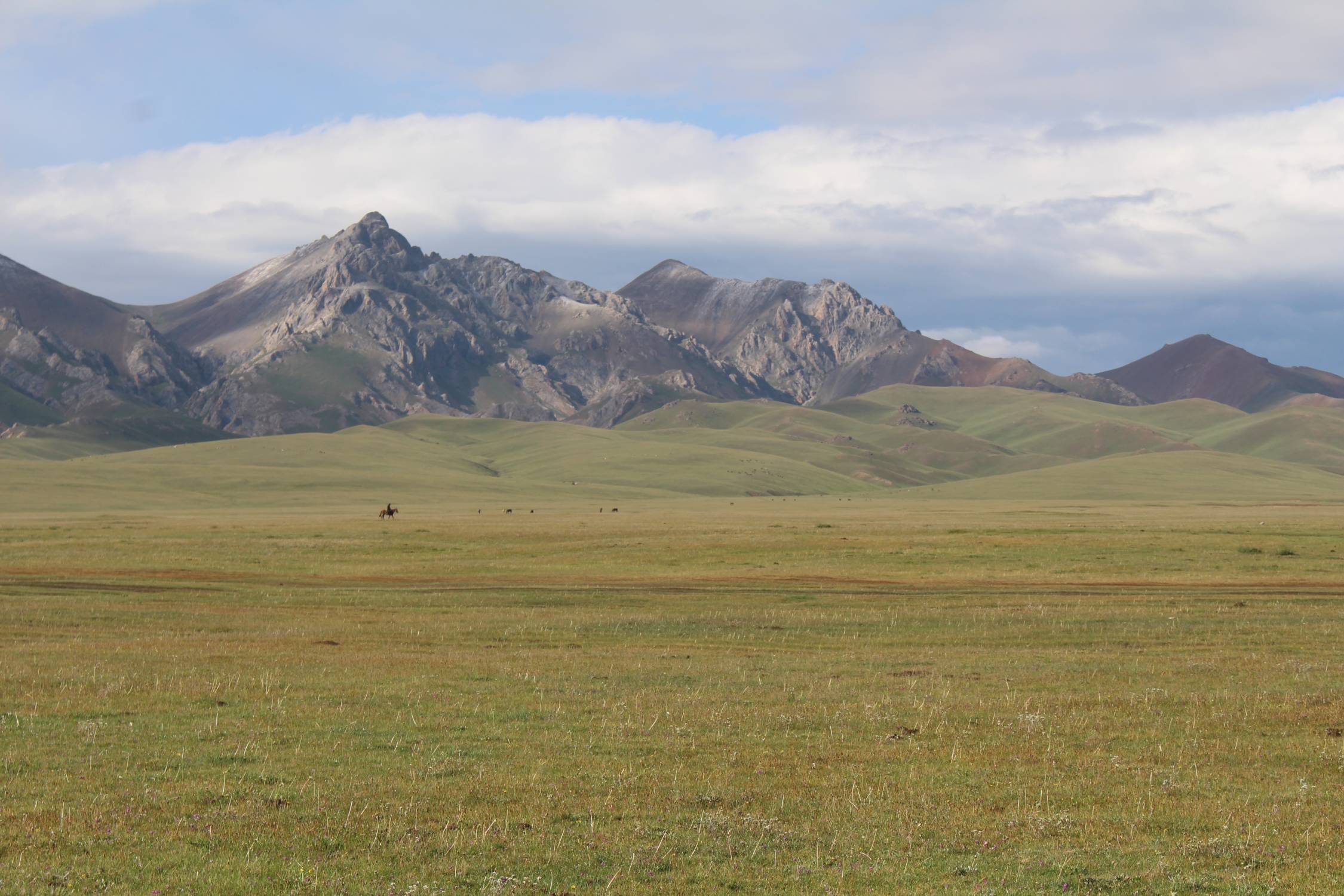 Lac Son-Koul, montagnes, paysage