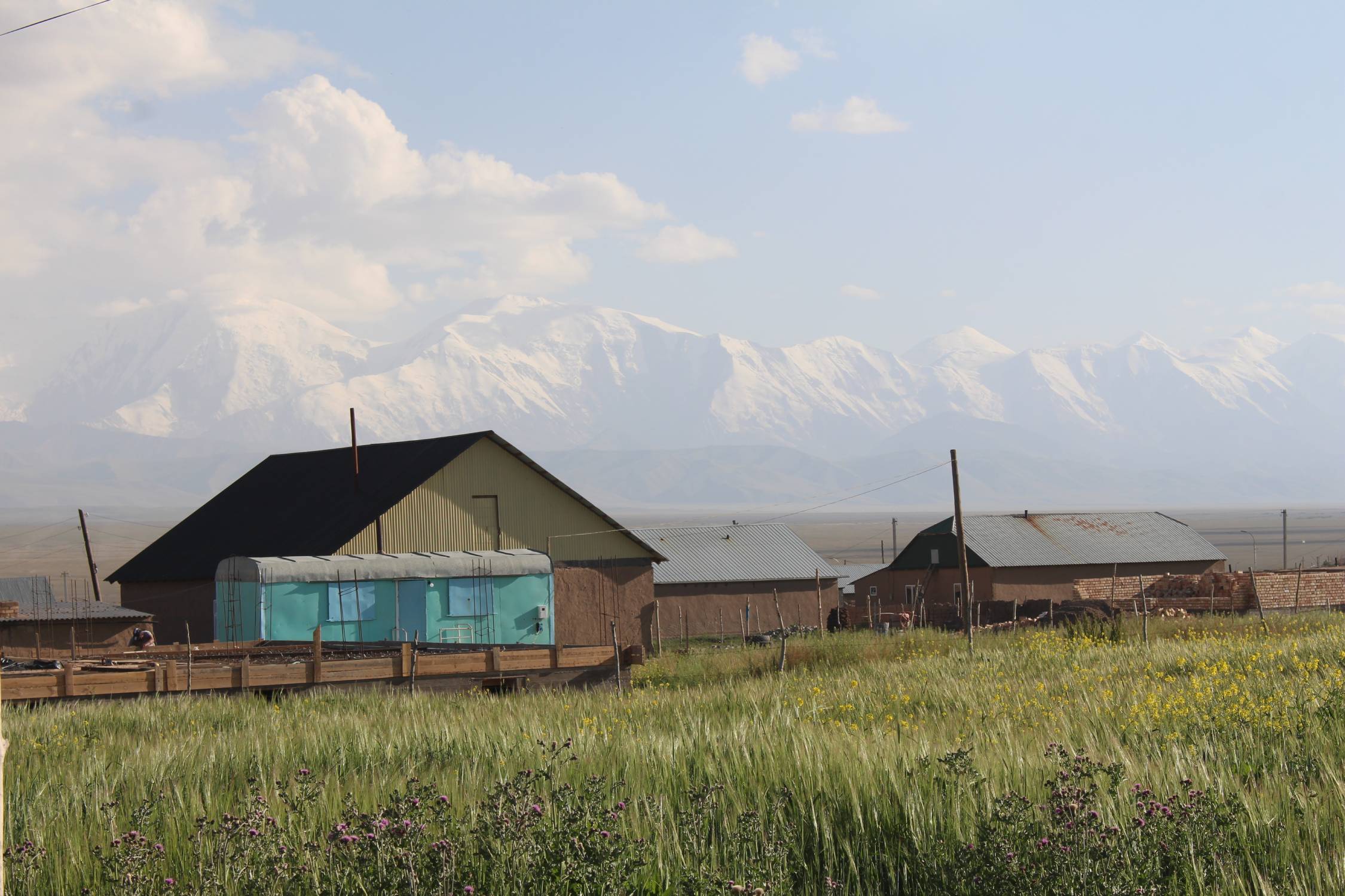 Sary-Mogol, maisons, Pamir