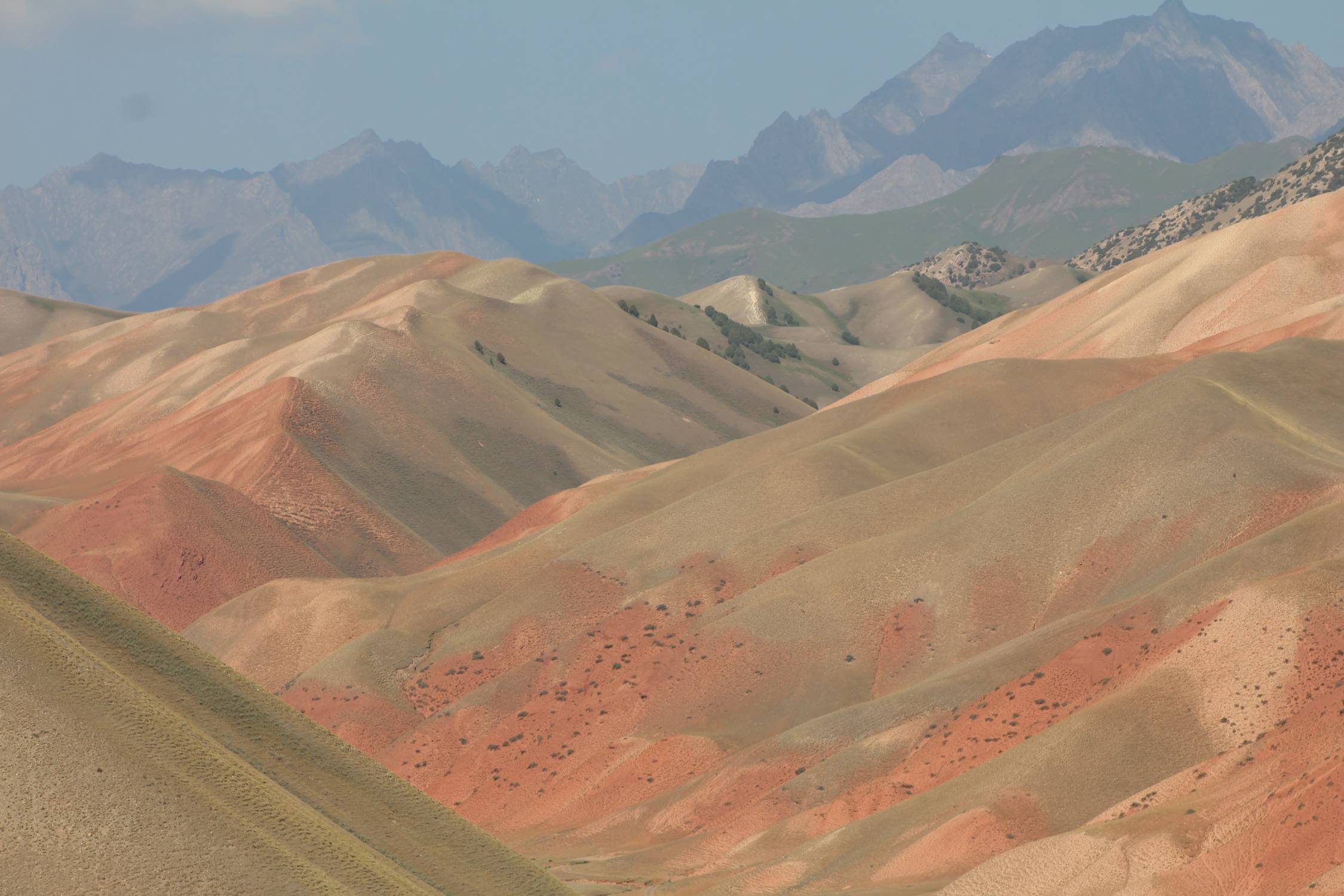 Col de Taldyk Ashuu, couleurs, paysage