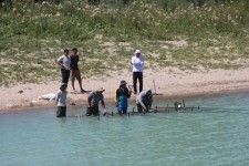 Lac Issyk-Koul, p&ecirc;cheurs