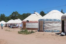 Bokonbaevo, yourtes de plage