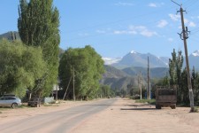 Bokonbaevo, rue, paysage