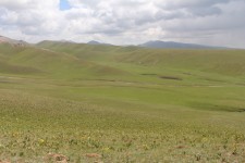 Steppe, lac Son-Koul, paysage