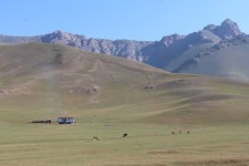 Alay Kirka Toosu, nomades, paysage