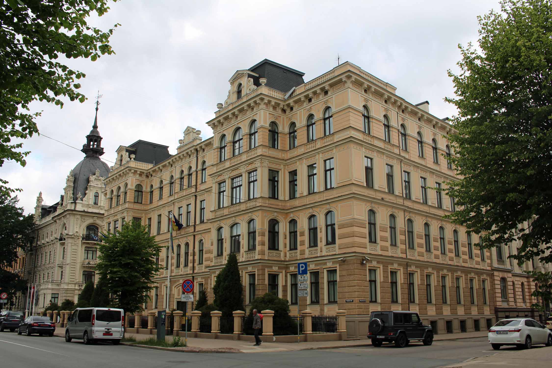 Riga, Art Nouveau, rue Elizabetes iela, Eizens, Laube