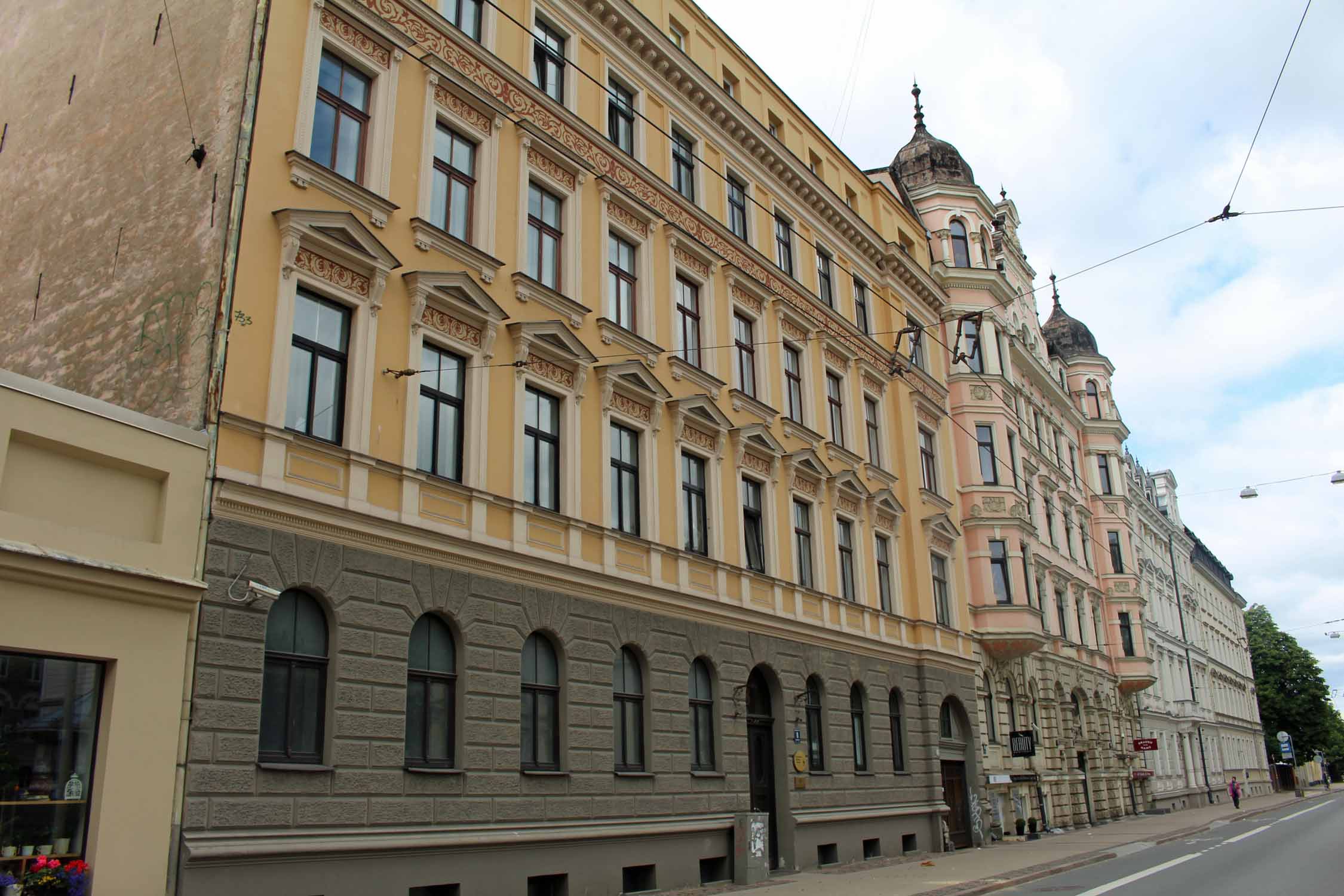 Riga, rue Elizabetes iela, Art Nouveau