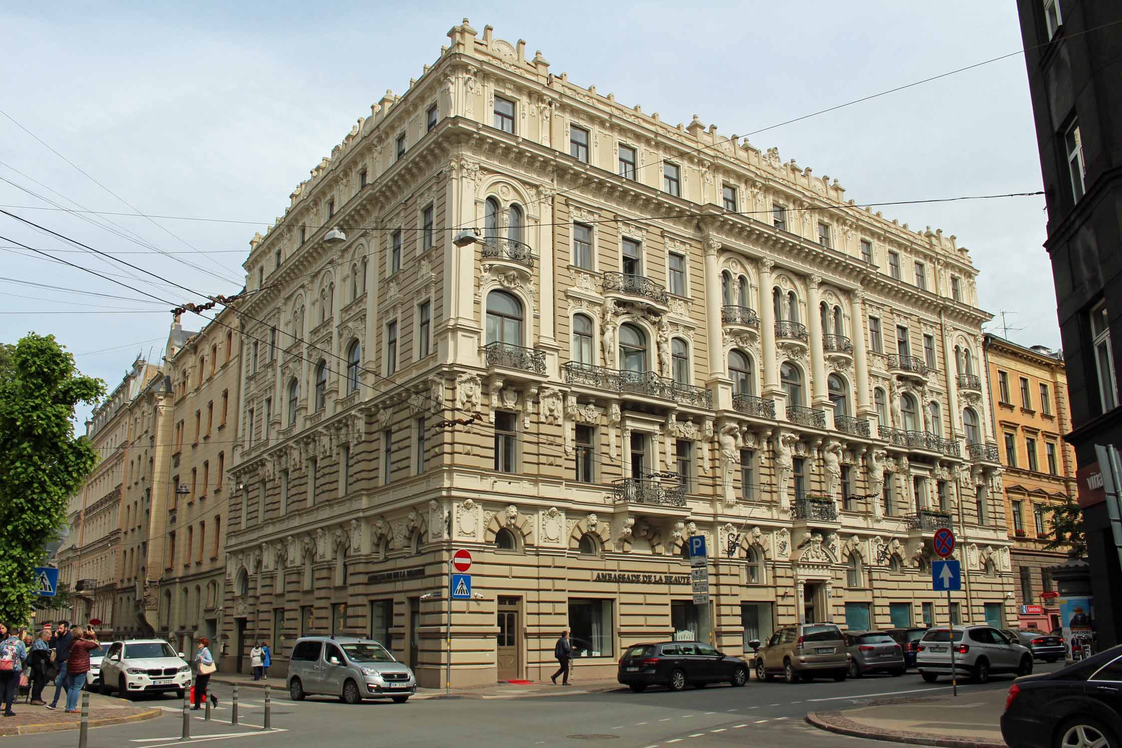 Riga, Art Nouveau, rue Antonijas iela