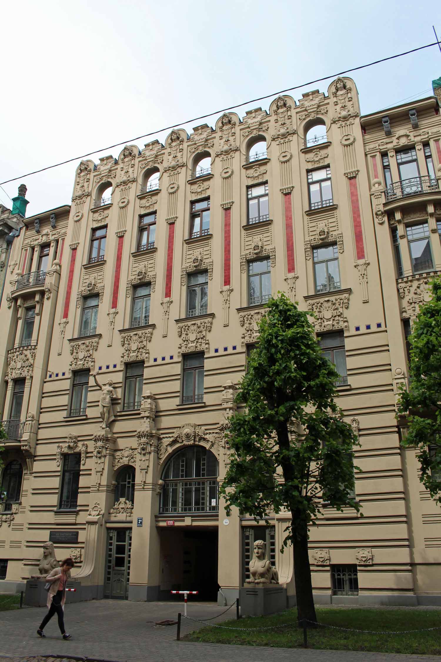 Riga, Art Nouveau, rue Albertas iela, Boguslavskiy