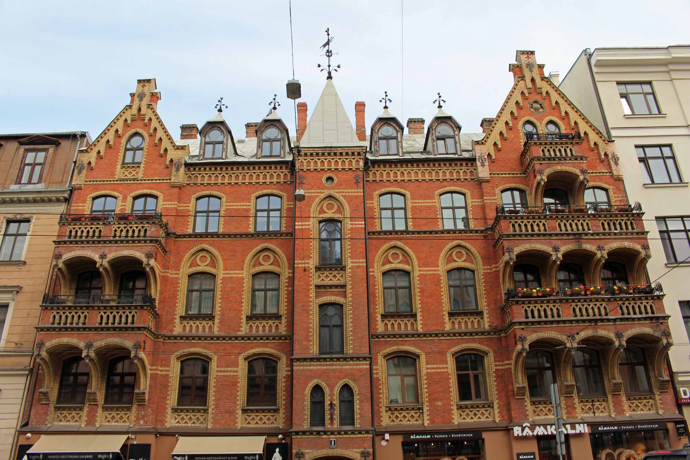 Riga, Art Nouveau, rue Pulkveza, Brieza, Florians fon Viganovskis