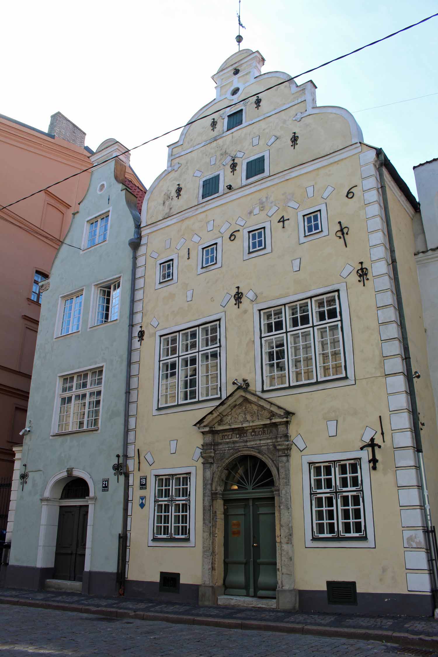 Riga, maisons médiévales les Trois Frères
