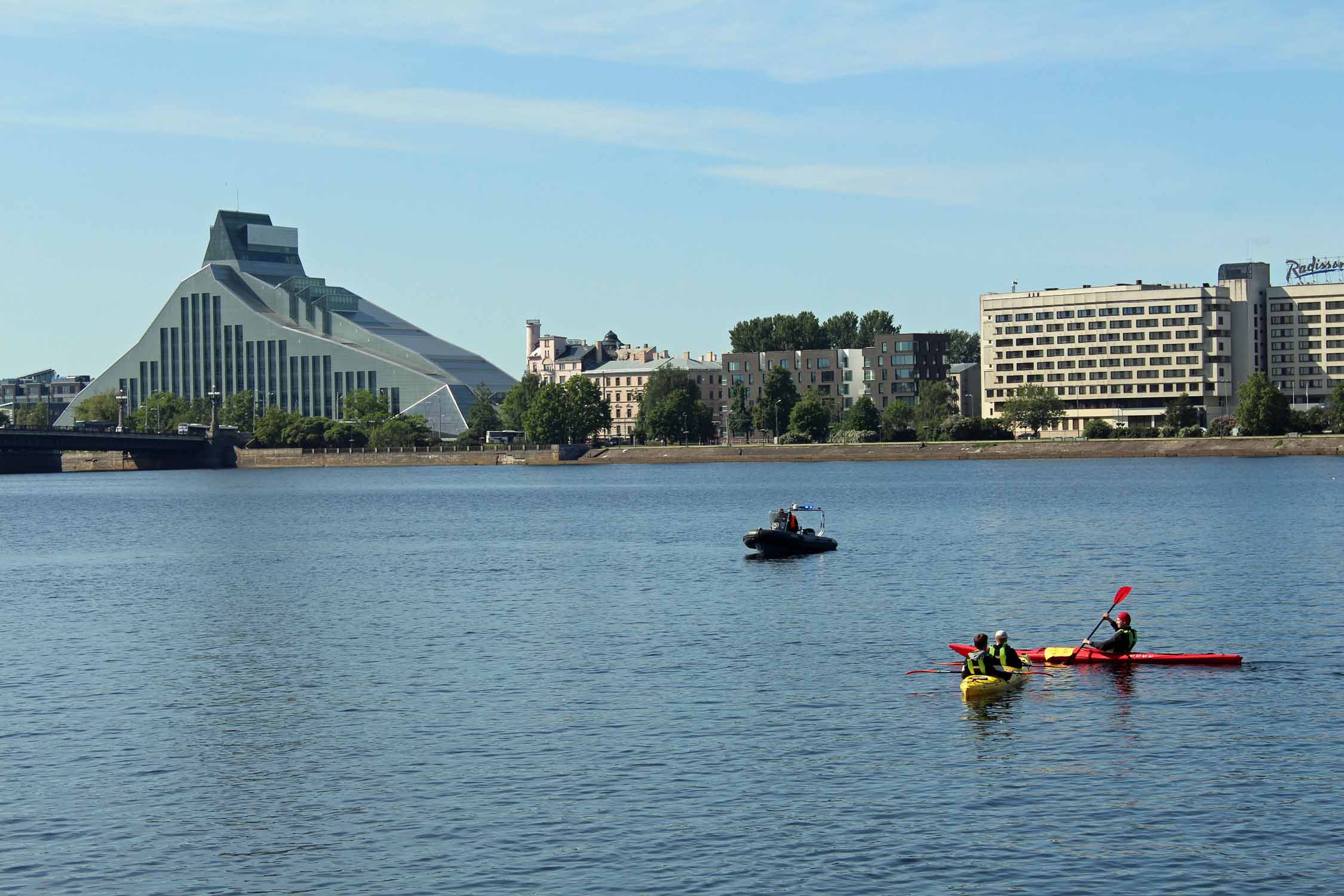 Riga, bibliothèque, fleuve Daugava