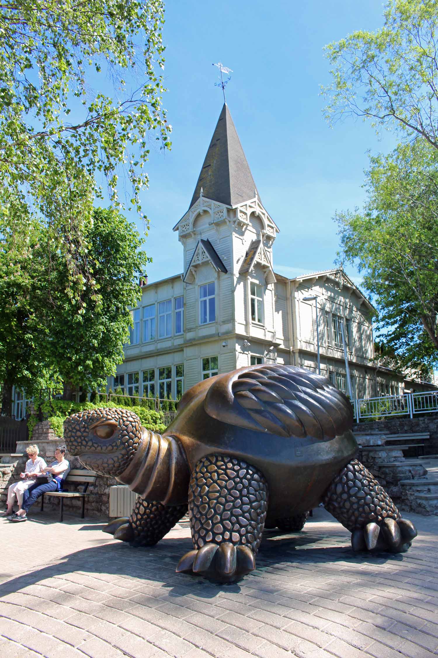 Jurmala, statue en bronze, tortue