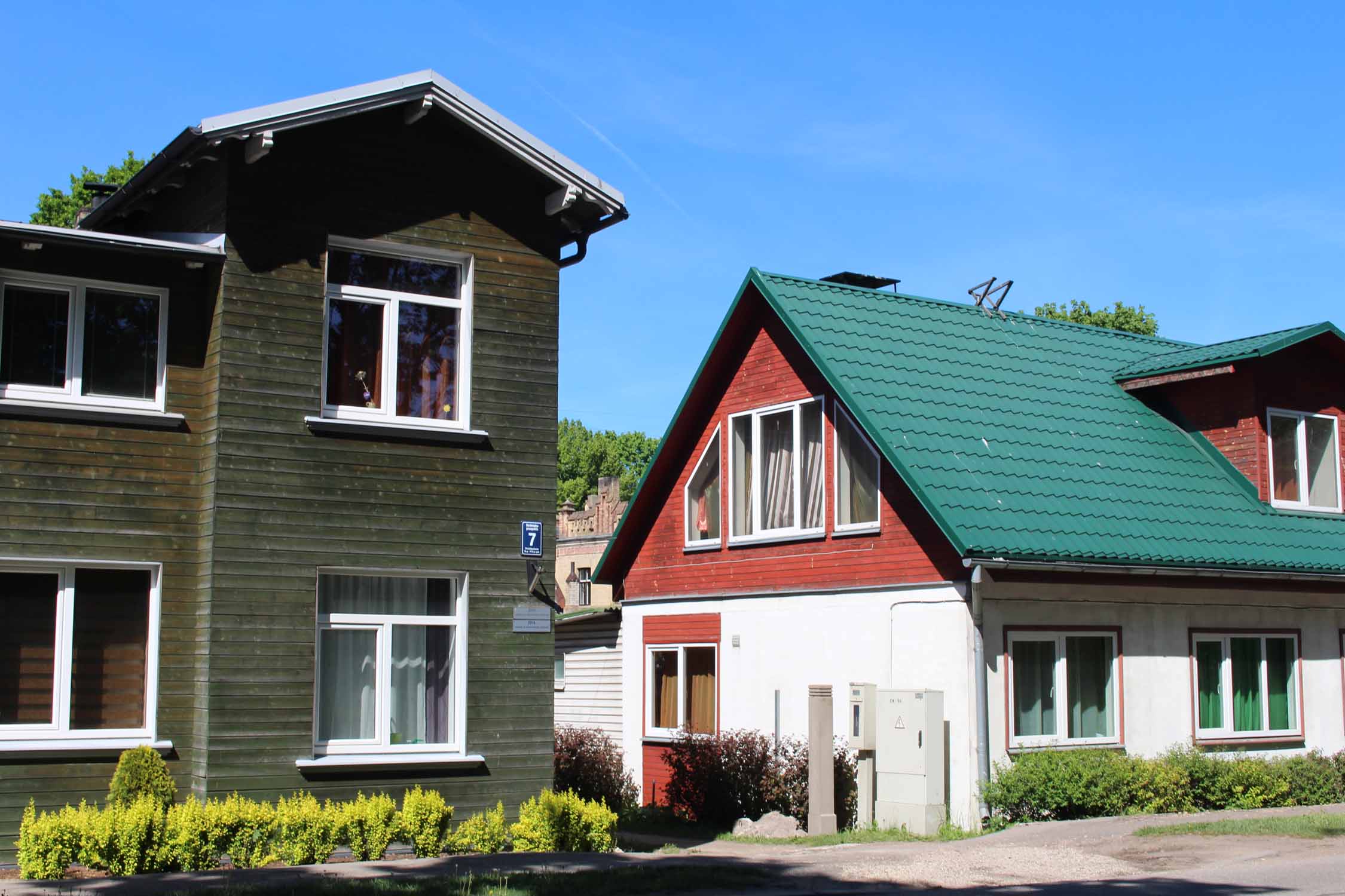 Jurmala, Dubulti, maison en bois