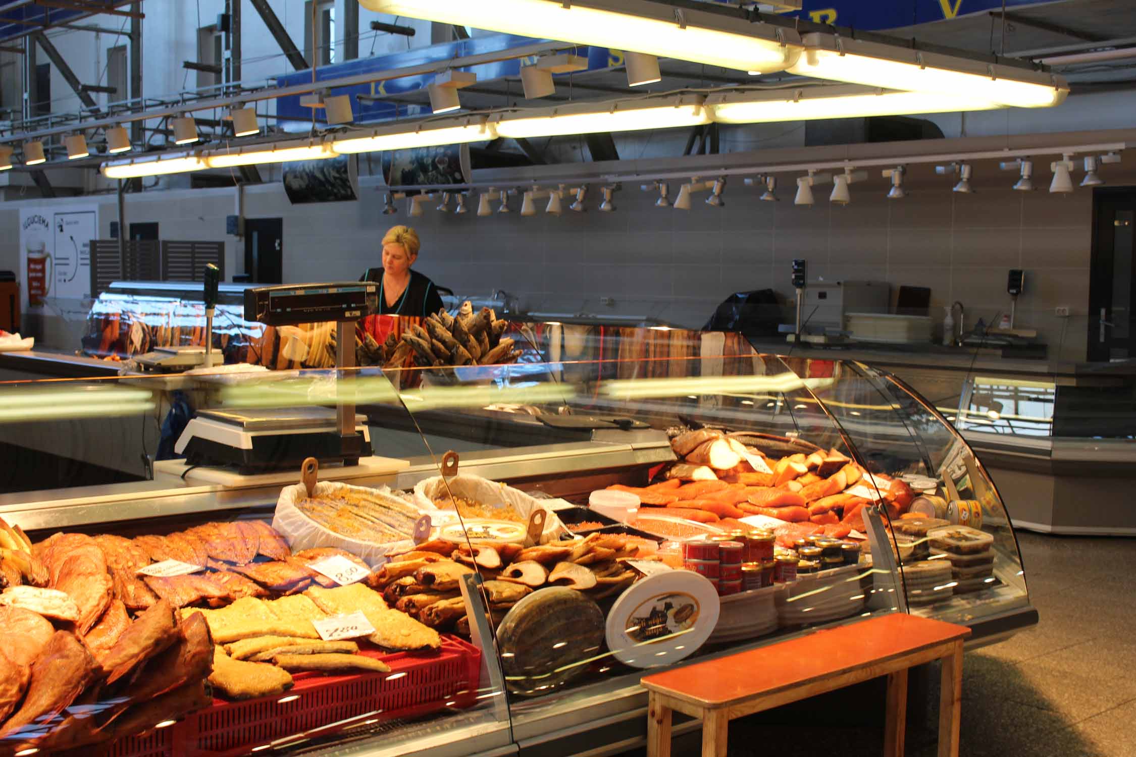 Riga, marché central, poissons