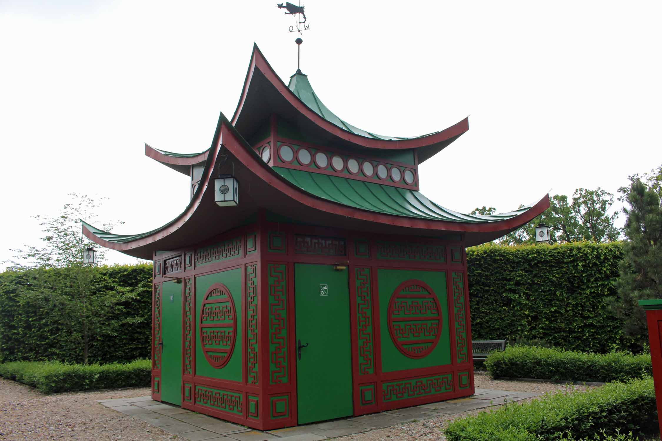 Château de Rundale, pavillon chinois, toilette