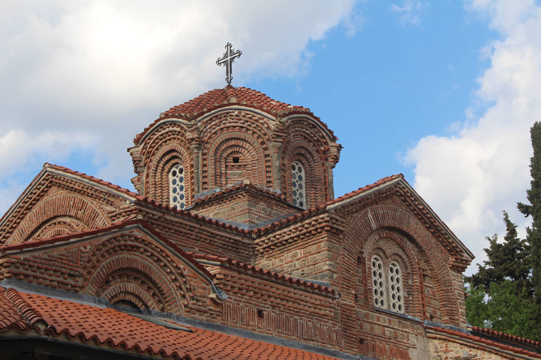 Ohrid, &eacute;glise Sainte-Marie-Peribleptos, clocher