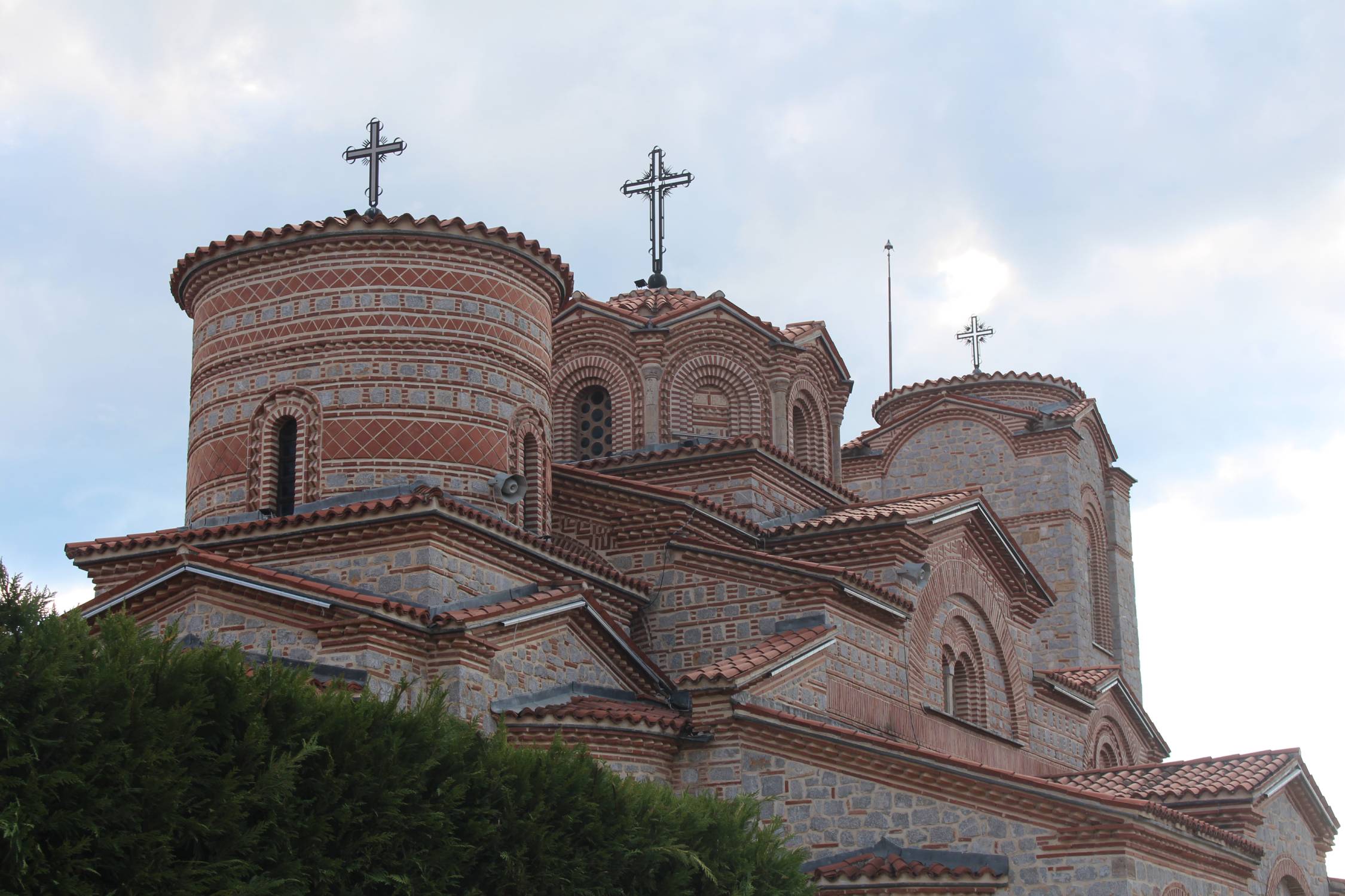 Ohrid, &eacute;glise Saints-Cl&eacute;ment-et-Pant&eacute;leimon, clochers
