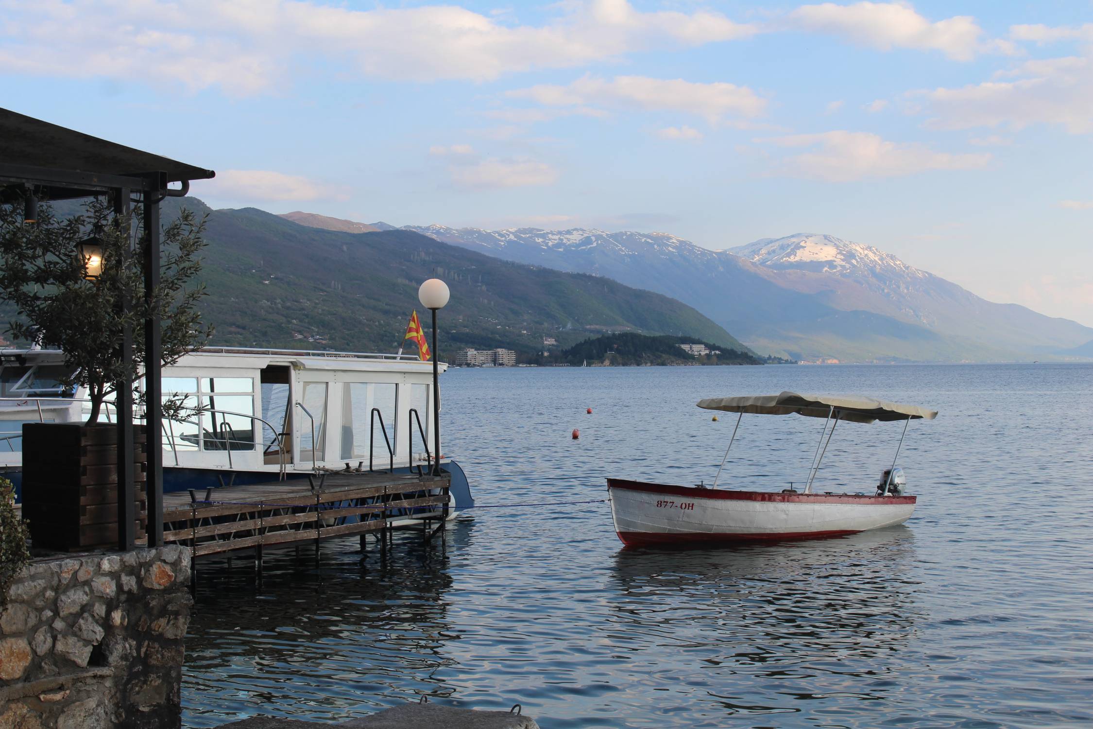 Ohrid, lac, bateau