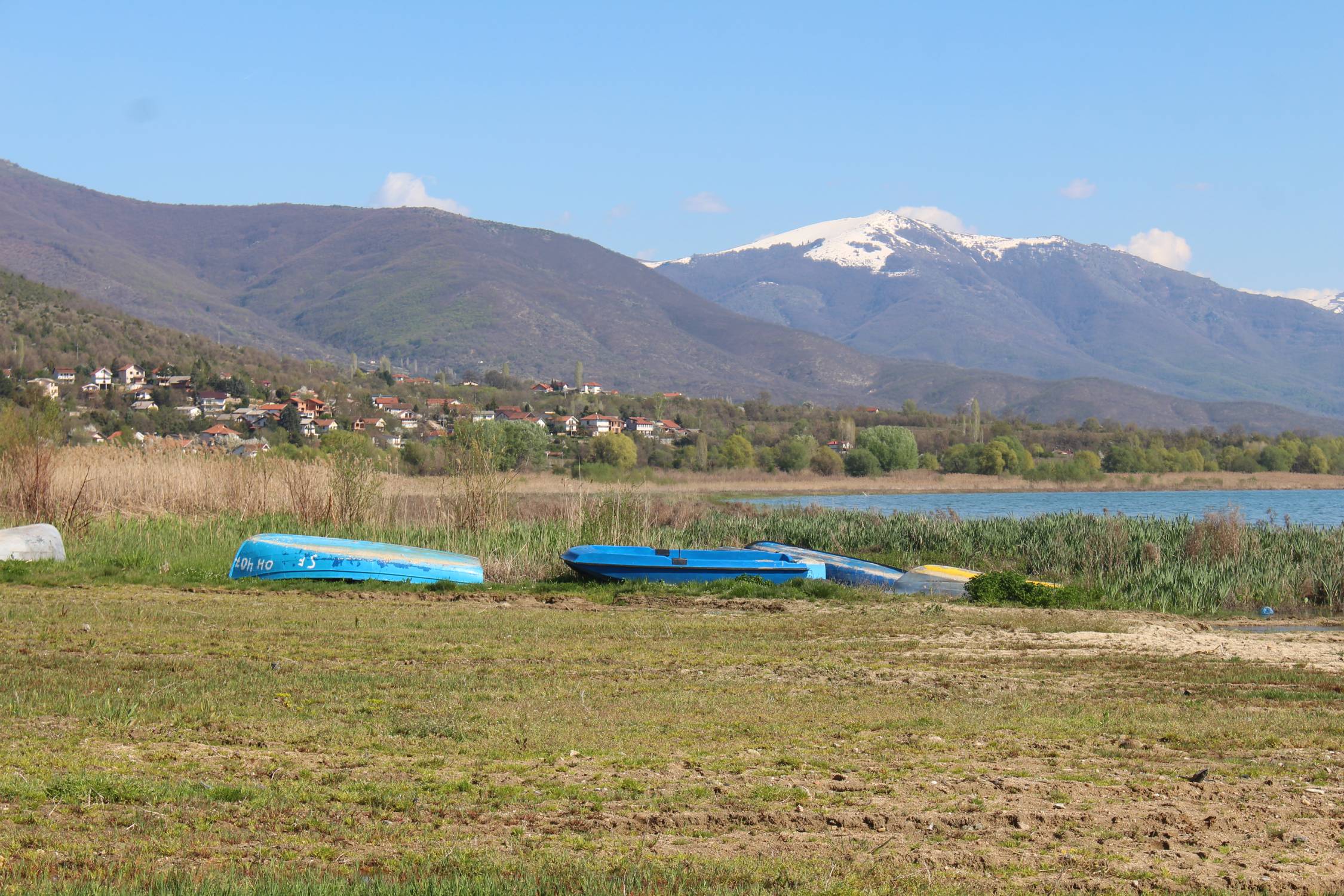 Lac Prespa, barques