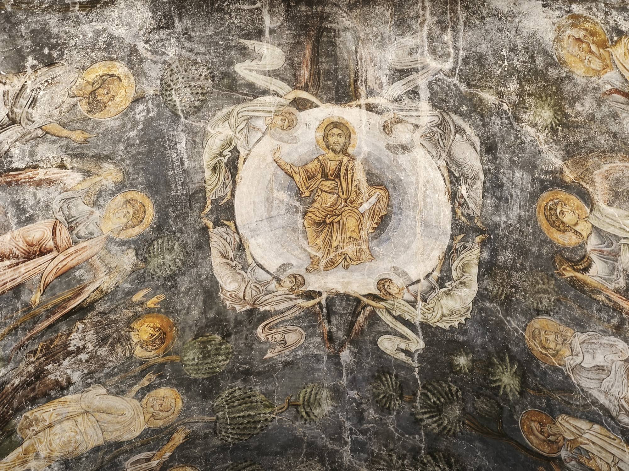 Ohrid, cath&eacute;drale, fresques plafond