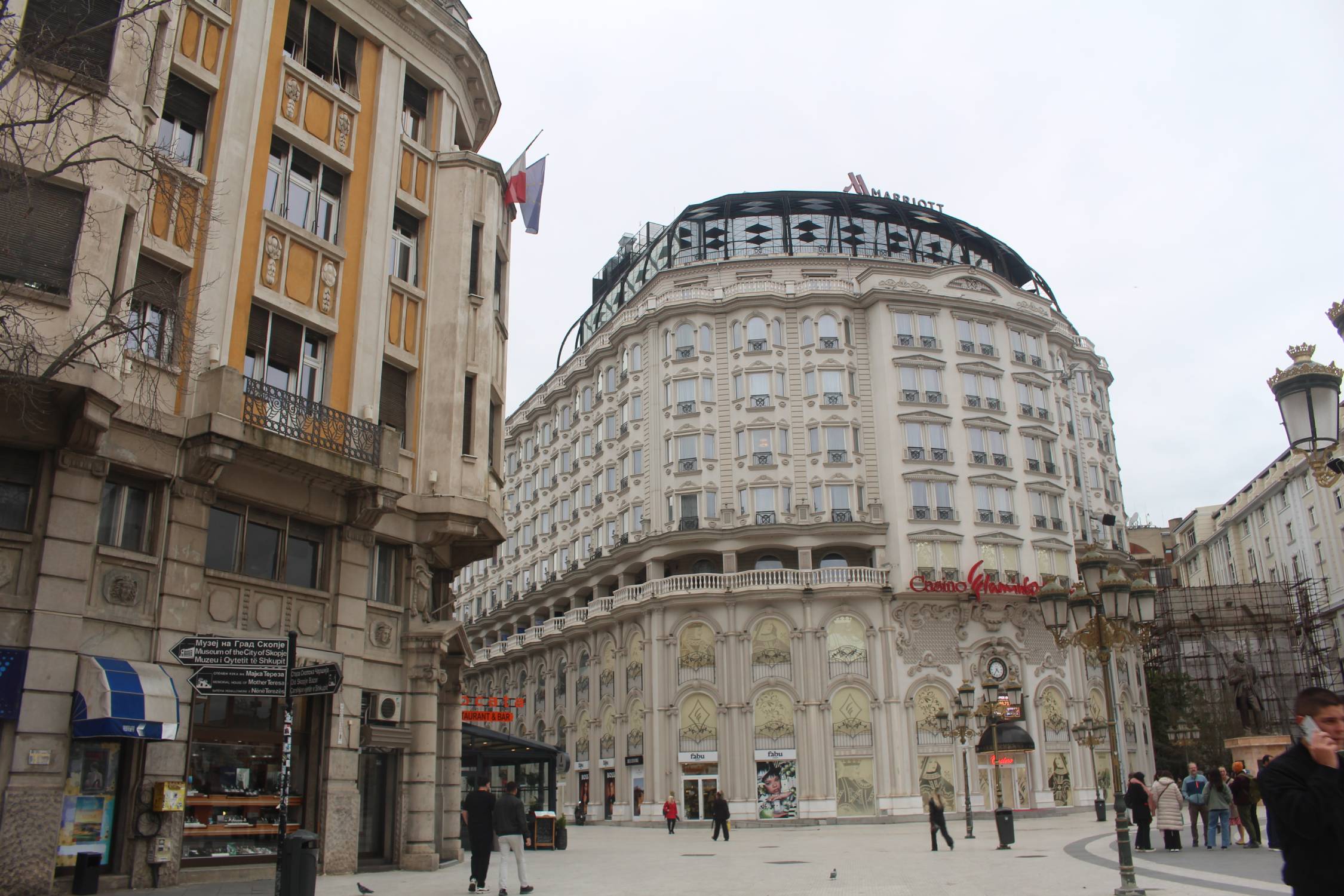 Skopje, b&acirc;timent, casino