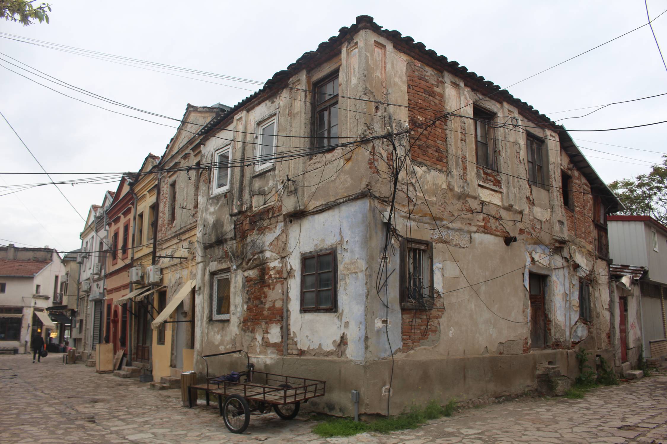 Skopje, vieux bazar, vieilles maisons