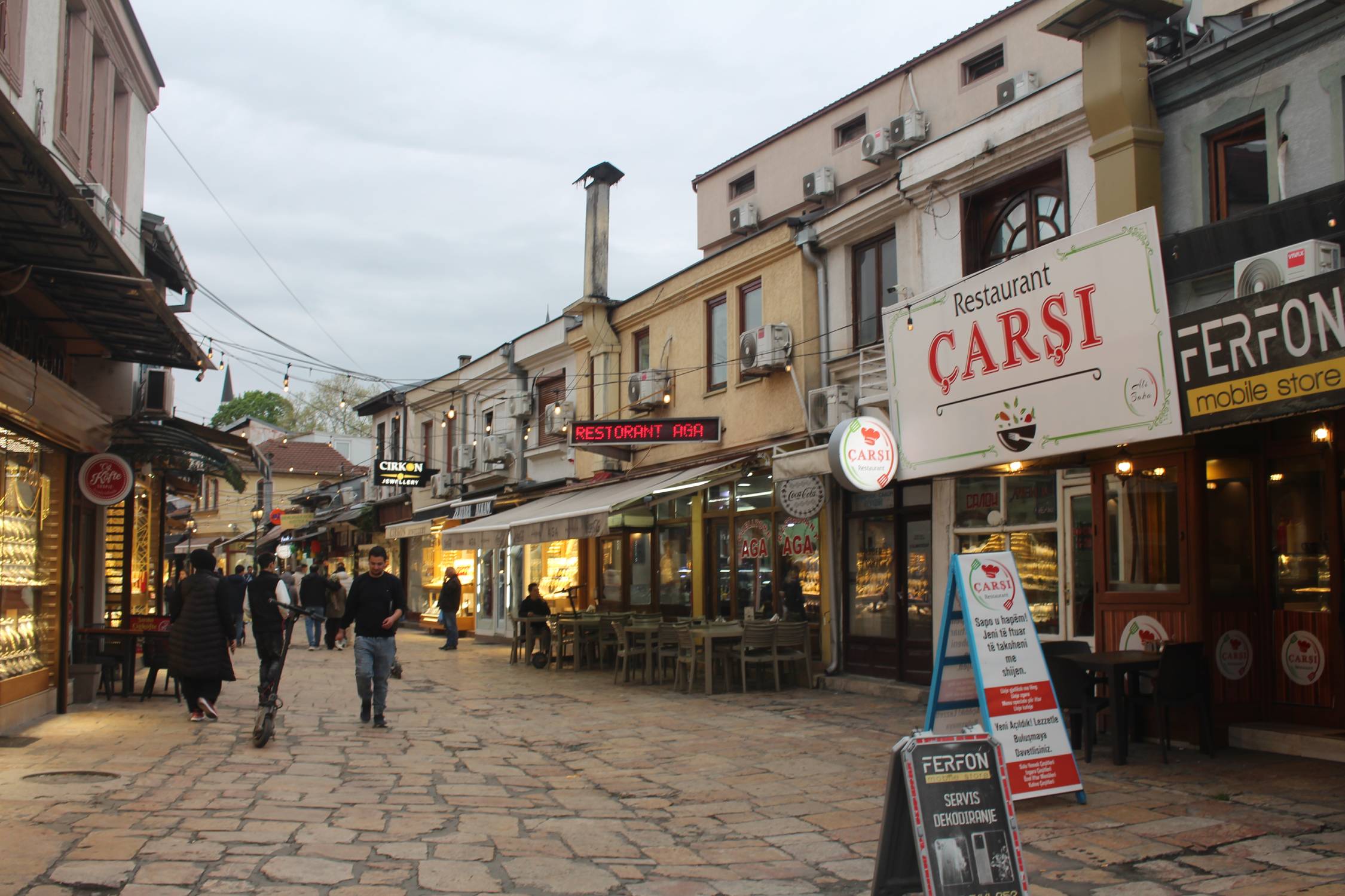 Skopje, vieux bazar, or