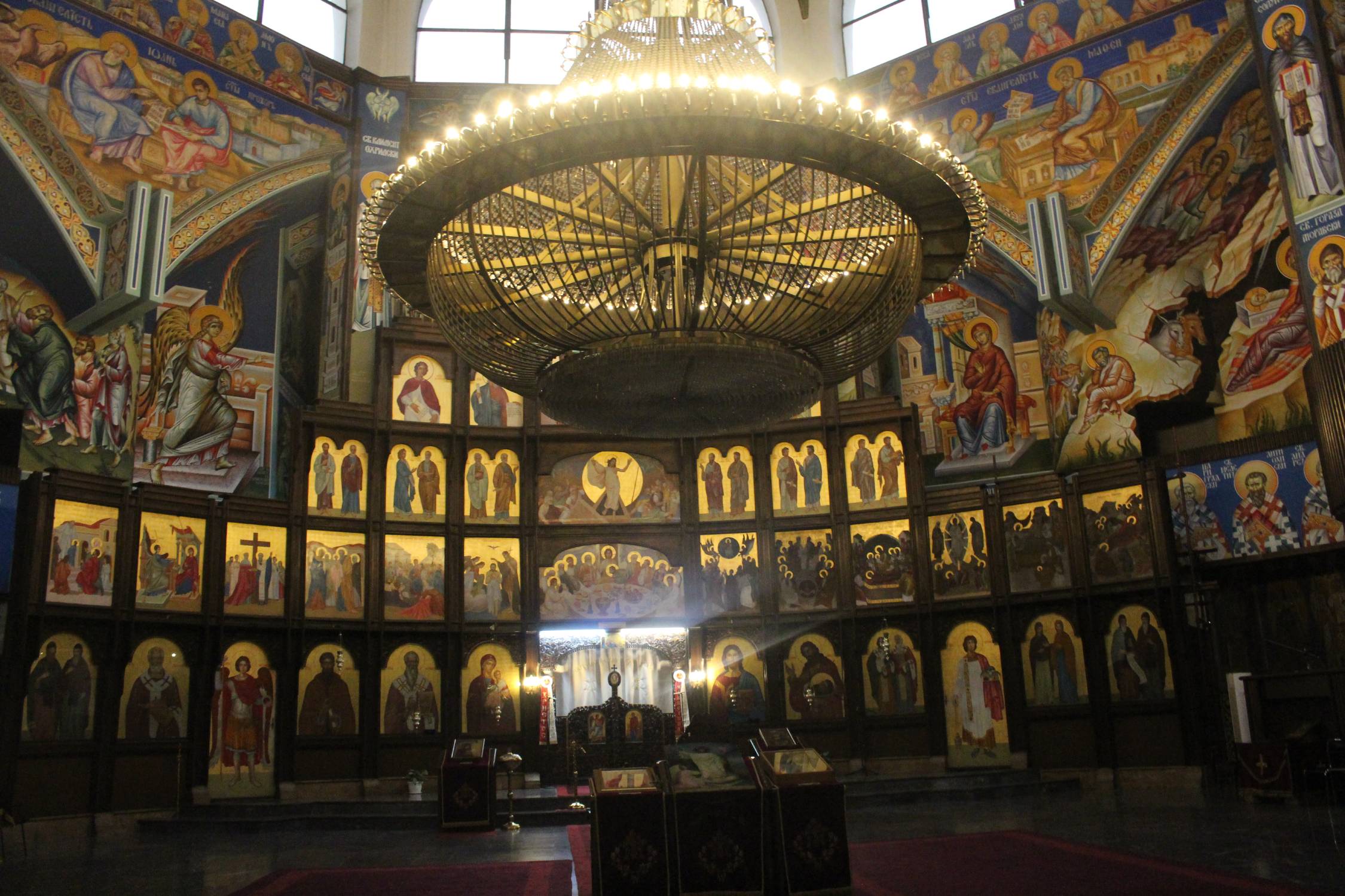 Skopje, cath&eacute;drale Saint-Cl&eacute;ment-d'Ohrid, iconostase