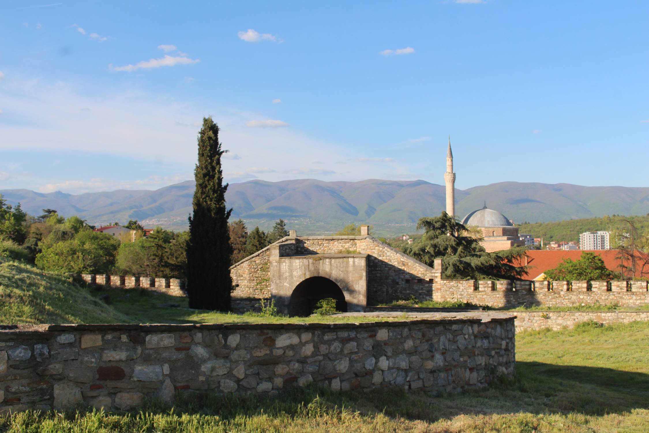 Skopje, forteresse, paysage