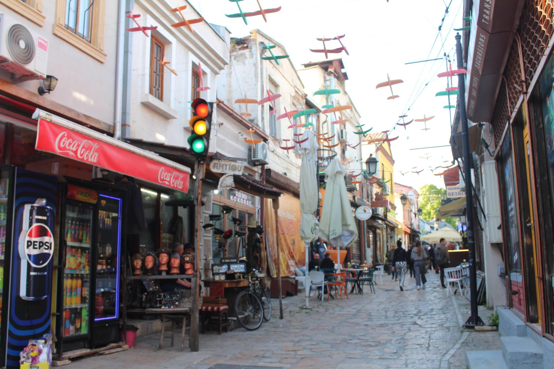 Skopje, rue typique, vieux bazar