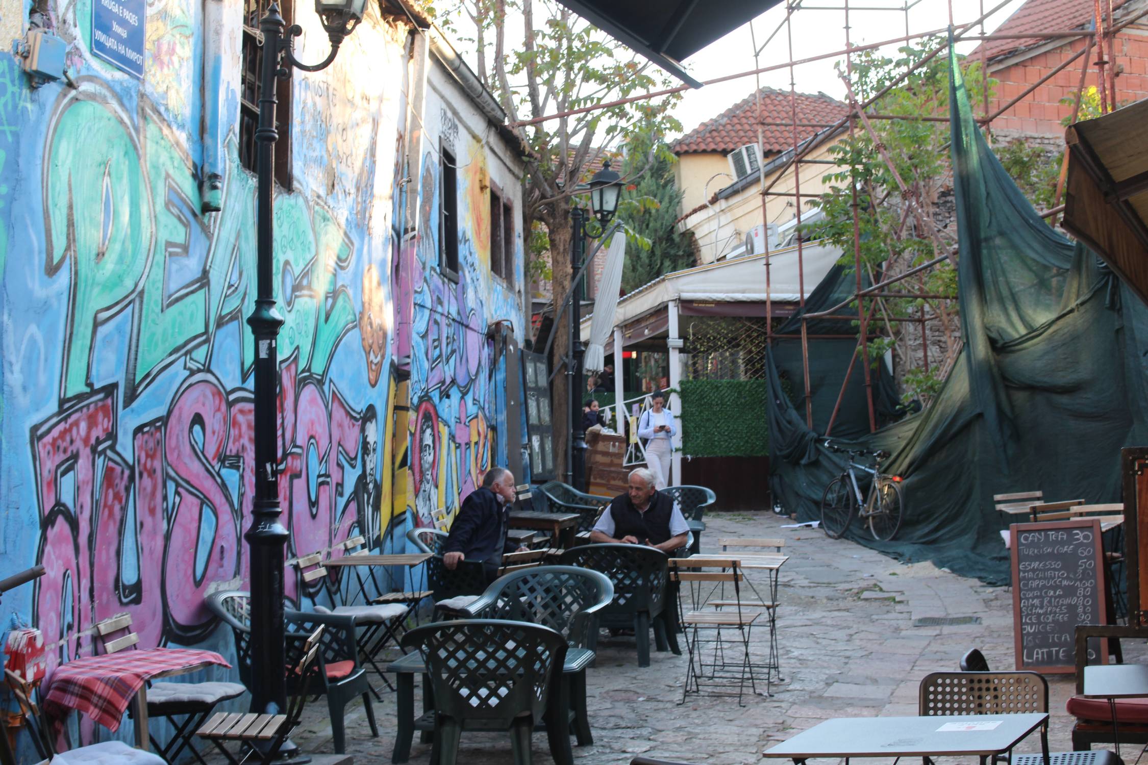 Skopje, vieux bazar, graffitis