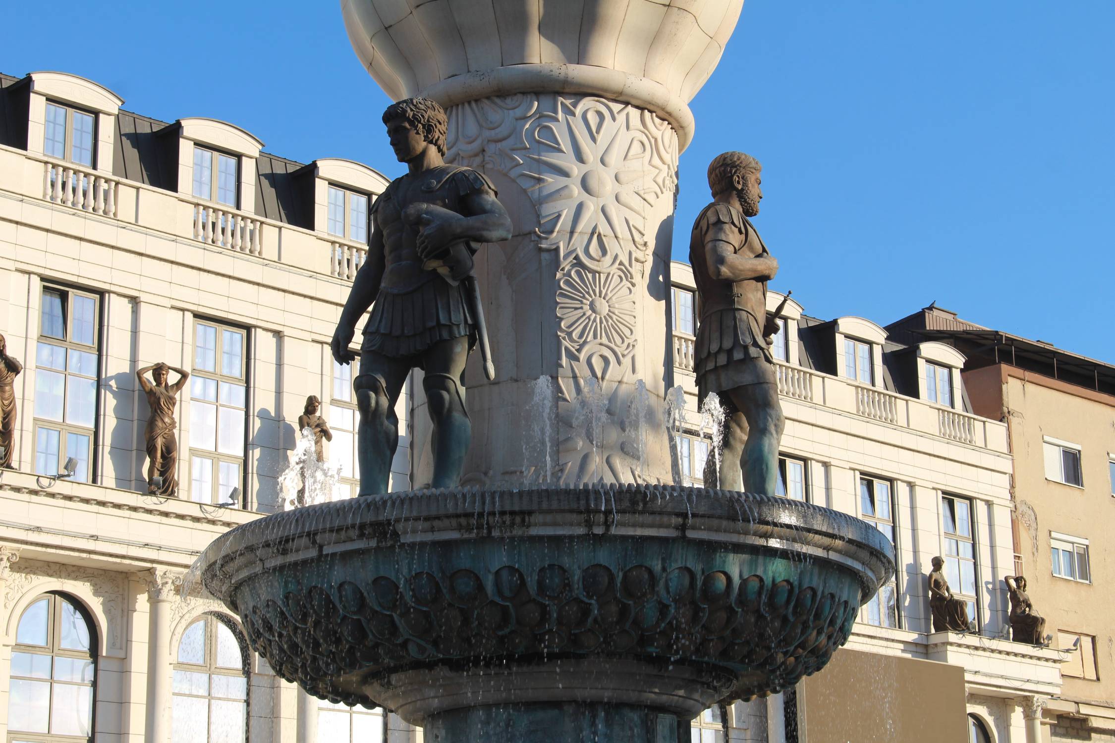 Skopje, statue Philippe II