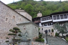 Monast&egrave;re Saint-Jean-Bigorski, escalier